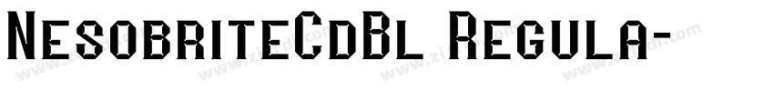 NesobriteCdBl Regula字体转换